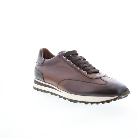 Di Bianco Trieste Deco SB307 Mens Brown Leather Lifestyle Sneakers Shoes