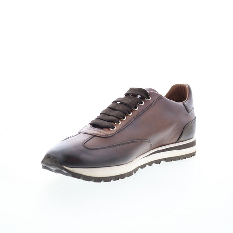 Di Bianco Trieste Deco SB307 Mens Brown Leather Lifestyle Sneakers Shoes