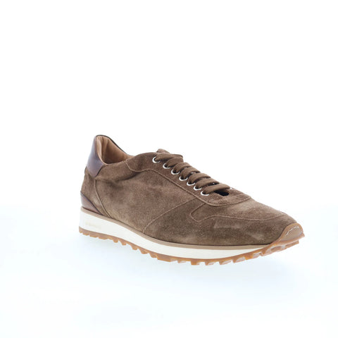 Di Bianco SB308 Mens Brown Suede Lace Up Lifestyle Sneakers Shoes