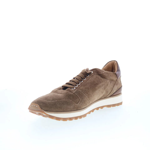 Di Bianco SB308 Mens Brown Suede Lace Up Lifestyle Sneakers Shoes