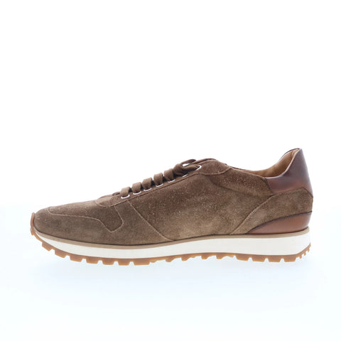 Di Bianco SB308 Mens Brown Suede Lace Up Lifestyle Sneakers Shoes