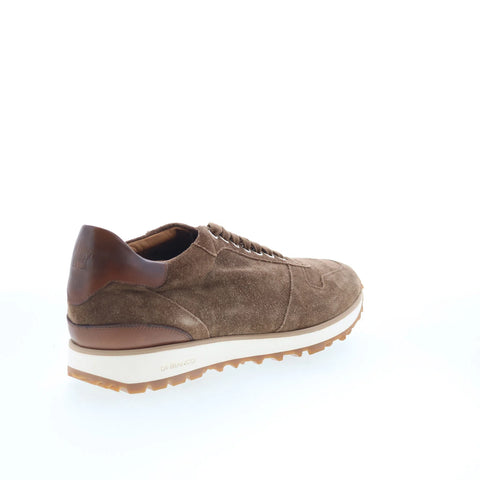 Di Bianco SB308 Mens Brown Suede Lace Up Lifestyle Sneakers Shoes