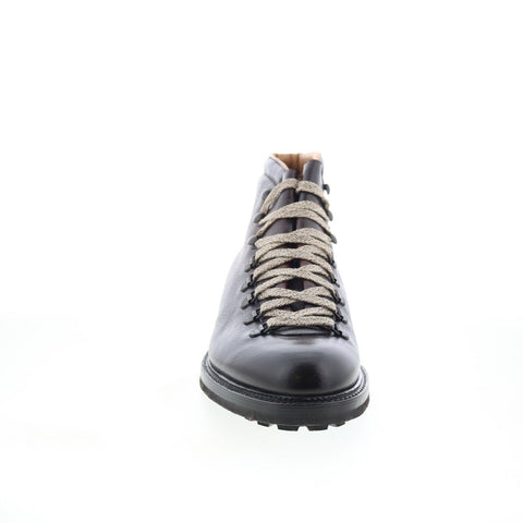 Di Bianco SB621 Mens Brown Leather Lace Up Casual Dress Boots