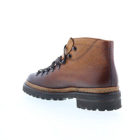 Di Bianco SB621 Mens Brown Leather Slip On Casual Dress Boots