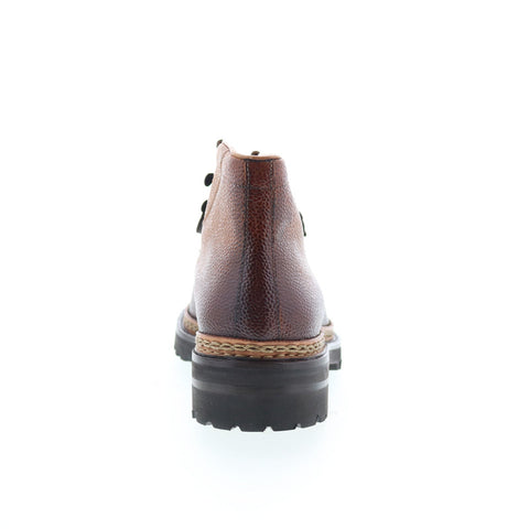 Di Bianco SB621 Mens Brown Leather Slip On Casual Dress Boots