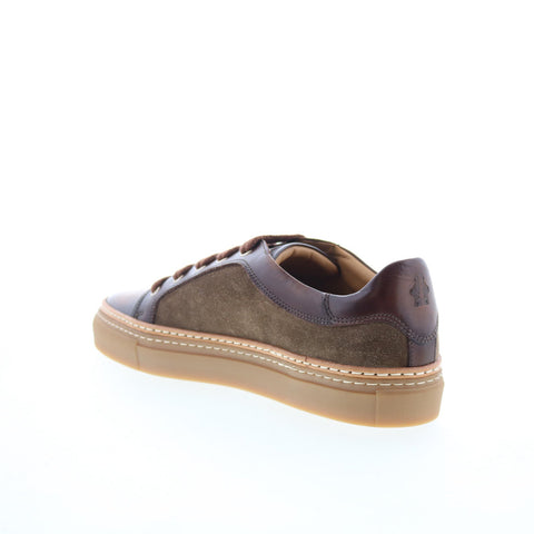 Di Bianco SB646 Mens Brown Leather Lace Up Lifestyle Sneakers Shoes