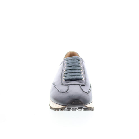 Di Bianco SB646 Mens Gray Leather Lace Up Lifestyle Sneakers Shoes