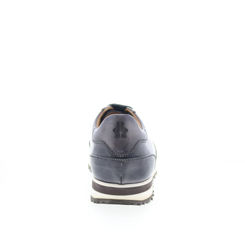 Di Bianco SB646 Mens Gray Leather Lace Up Lifestyle Sneakers Shoes