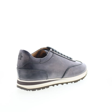 Di Bianco SB646 Mens Gray Leather Lace Up Lifestyle Sneakers Shoes