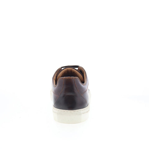 Di Bianco SB646 Mens Brown Leather Lace Up Lifestyle Sneakers Shoes