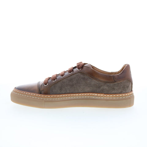 Di Bianco SB646 Mens Brown Suede Lace Up Lifestyle Sneakers Shoes