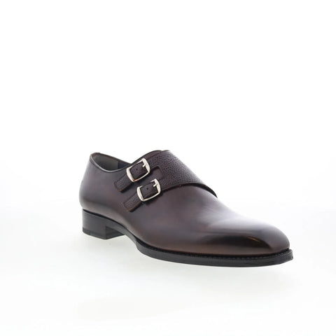 Di Bianco SB721 Mens Brown Leather Loafers & Slip Ons Casual Shoes