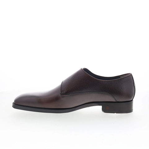 Di Bianco SB721 Mens Brown Leather Loafers & Slip Ons Casual Shoes
