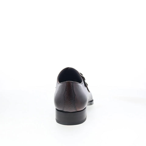 Di Bianco SB721 Mens Brown Leather Loafers & Slip Ons Casual Shoes