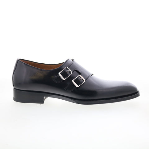 Di Bianco SB721 Mens Black Leather Loafers & Slip Ons Casual Shoes