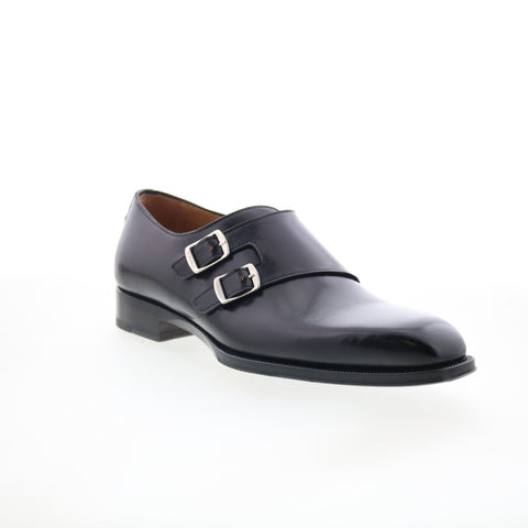 Di Bianco SB721 Mens Black Leather Loafers & Slip Ons Casual Shoes
