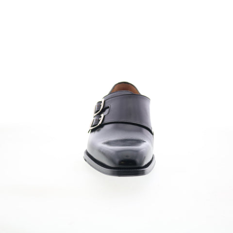 Di Bianco SB721 Mens Black Leather Loafers & Slip Ons Casual Shoes