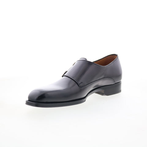 Di Bianco SB721 Mens Black Leather Loafers & Slip Ons Casual Shoes