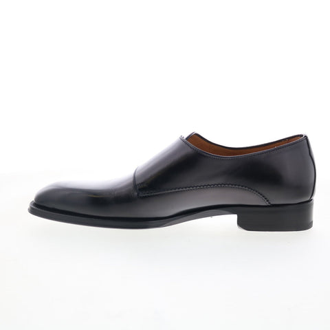 Di Bianco SB721 Mens Black Leather Loafers & Slip Ons Casual Shoes