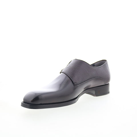 Di Bianco SB721 Mens Brown Leather Loafers & Slip Ons Casual Shoes