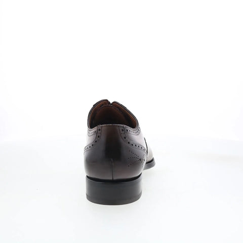 Di Bianco SB893 Mens Brown Leather Lace Up Oxfords & Lace Ups Cap Toe Shoes