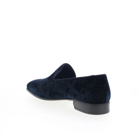 Di Bianco SB918 Mens Blue Canvas Slip On Loafers & Slip Ons Casual Shoes