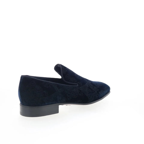 Di Bianco SB918 Mens Blue Canvas Slip On Loafers & Slip Ons Casual Shoes