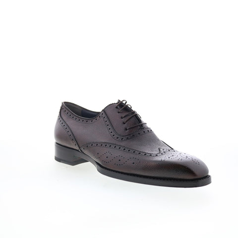 Di Bianco SBP105 Mens Brown Oxfords & Lace Ups Wingtip & Brogue Shoes