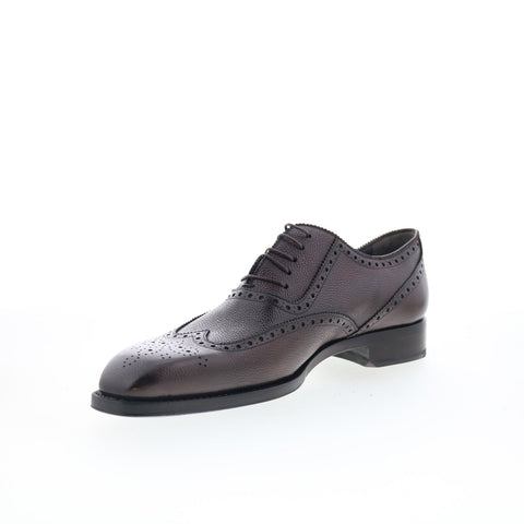 Di Bianco SBP105 Mens Brown Oxfords & Lace Ups Wingtip & Brogue Shoes
