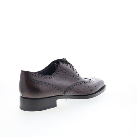 Di Bianco SBP105 Mens Brown Oxfords & Lace Ups Wingtip & Brogue Shoes