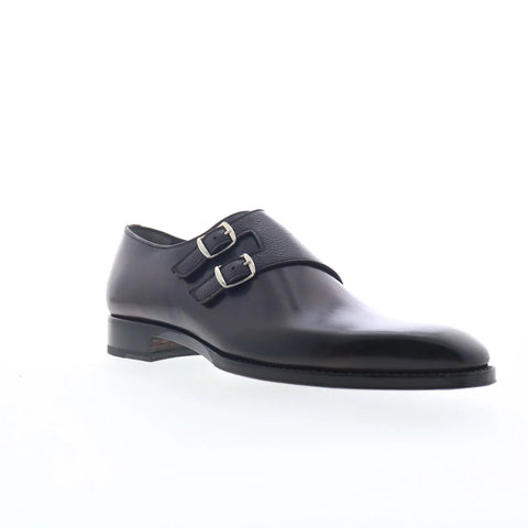 Di Bianco SBP721 Mens Black Leather Loafers & Slip Ons Casual Shoes