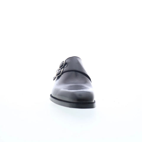Di Bianco SBP721 Mens Black Leather Loafers & Slip Ons Casual Shoes