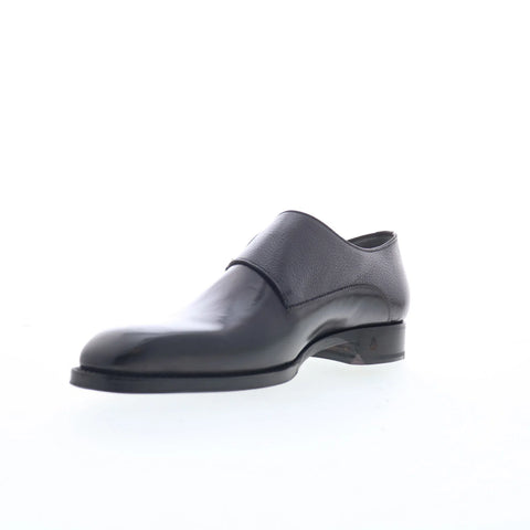 Di Bianco SBP721 Mens Black Leather Loafers & Slip Ons Casual Shoes