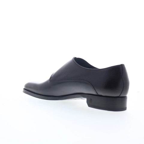 Di Bianco SBP721 Mens Black Leather Loafers & Slip Ons Casual Shoes