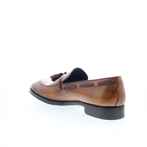 Di Bianco SBP867 Mens Brown Leather Slip On Loafers & Slip Ons Casual Shoes