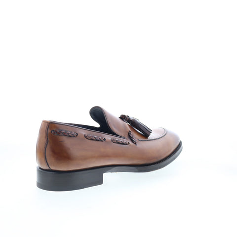 Di Bianco SBP867 Mens Brown Leather Slip On Loafers & Slip Ons Casual Shoes