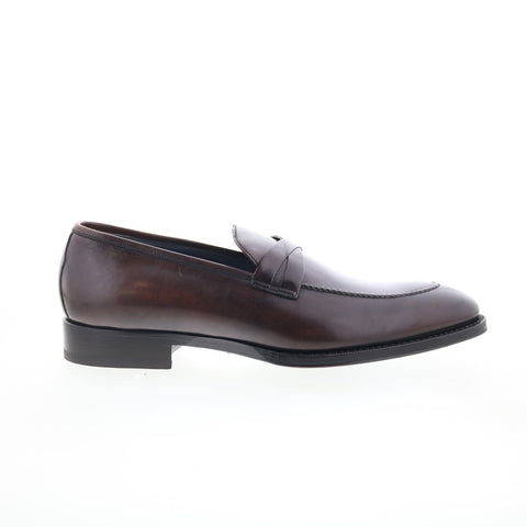 Di Bianco Bergamo SBP897 Mens Brown Leather Loafers & Slip Ons Casual Shoes