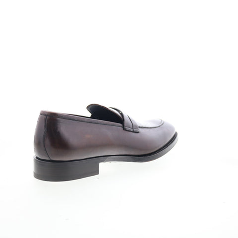 Di Bianco Bergamo SBP897 Mens Brown Leather Loafers & Slip Ons Casual Shoes