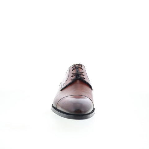 Di Bianco SBP901 Mens Brown Leather Lace Up Oxfords & Lace Ups Cap Toe Shoes