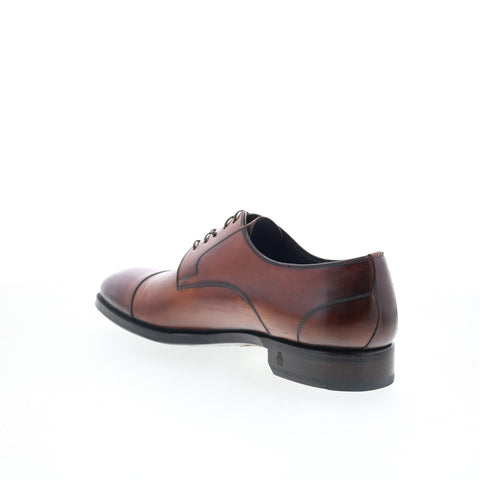 Di Bianco SBP901 Mens Brown Leather Lace Up Oxfords & Lace Ups Cap Toe Shoes