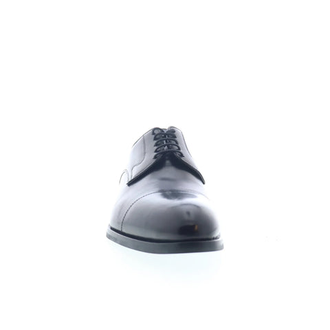 Di Bianco SBP901 Mens Black Leather Oxfords & Lace Ups Cap Toe Shoes