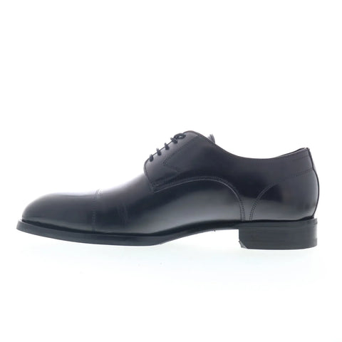Di Bianco SBP901 Mens Black Leather Oxfords & Lace Ups Cap Toe Shoes