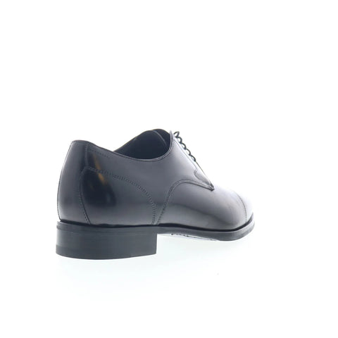 Di Bianco SBP901 Mens Black Leather Oxfords & Lace Ups Cap Toe Shoes