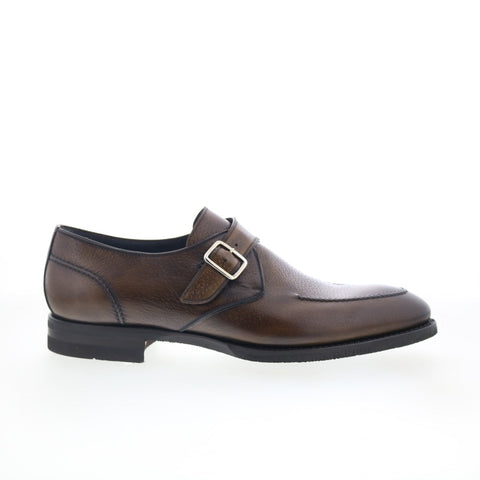 Di Bianco SBP906G Mens Brown Leather Loafers & Slip Ons Casual Shoes