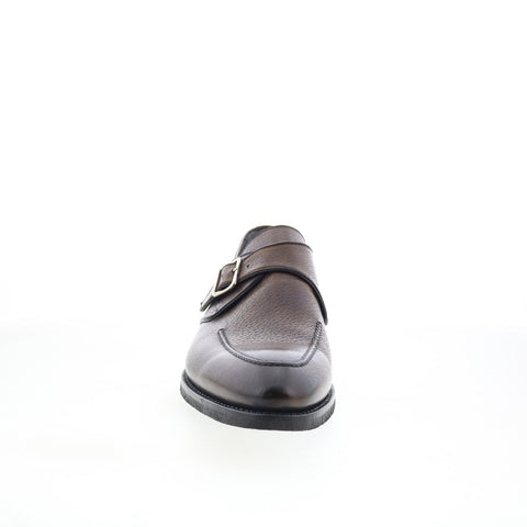 Di Bianco SBP906G Mens Brown Leather Loafers & Slip Ons Casual Shoes