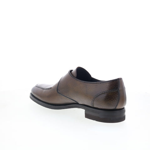 Di Bianco SBP906G Mens Brown Leather Loafers & Slip Ons Casual Shoes
