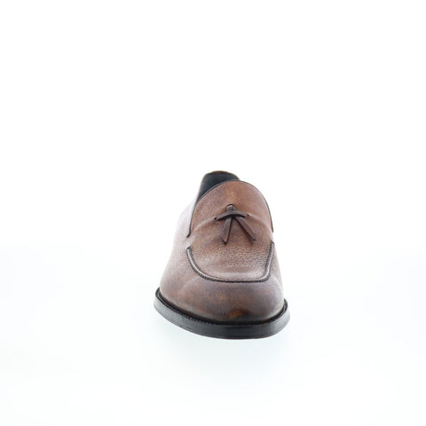 Di Bianco SBP931 Mens Brown Leather Slip On Loafers & Slip Ons Casual Shoes