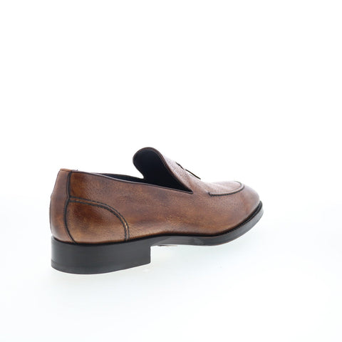 Di Bianco SBP931 Mens Brown Leather Slip On Loafers & Slip Ons Casual Shoes