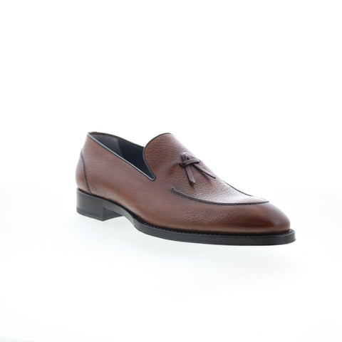 Di Bianco Livorno SBP931 Mens Brown Leather Loafers & Slip Ons Casual Shoes