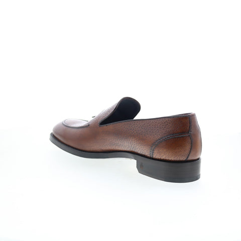 Di Bianco Livorno SBP931 Mens Brown Leather Loafers & Slip Ons Casual Shoes